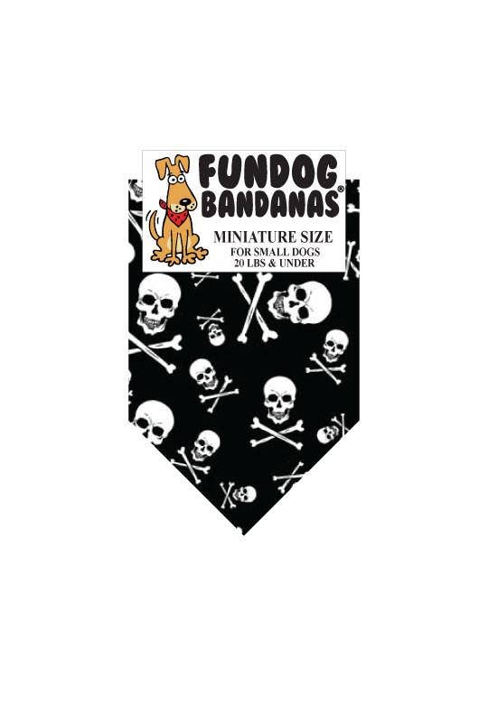 5 Pack - Skull and Crossbones Dog Bandanas