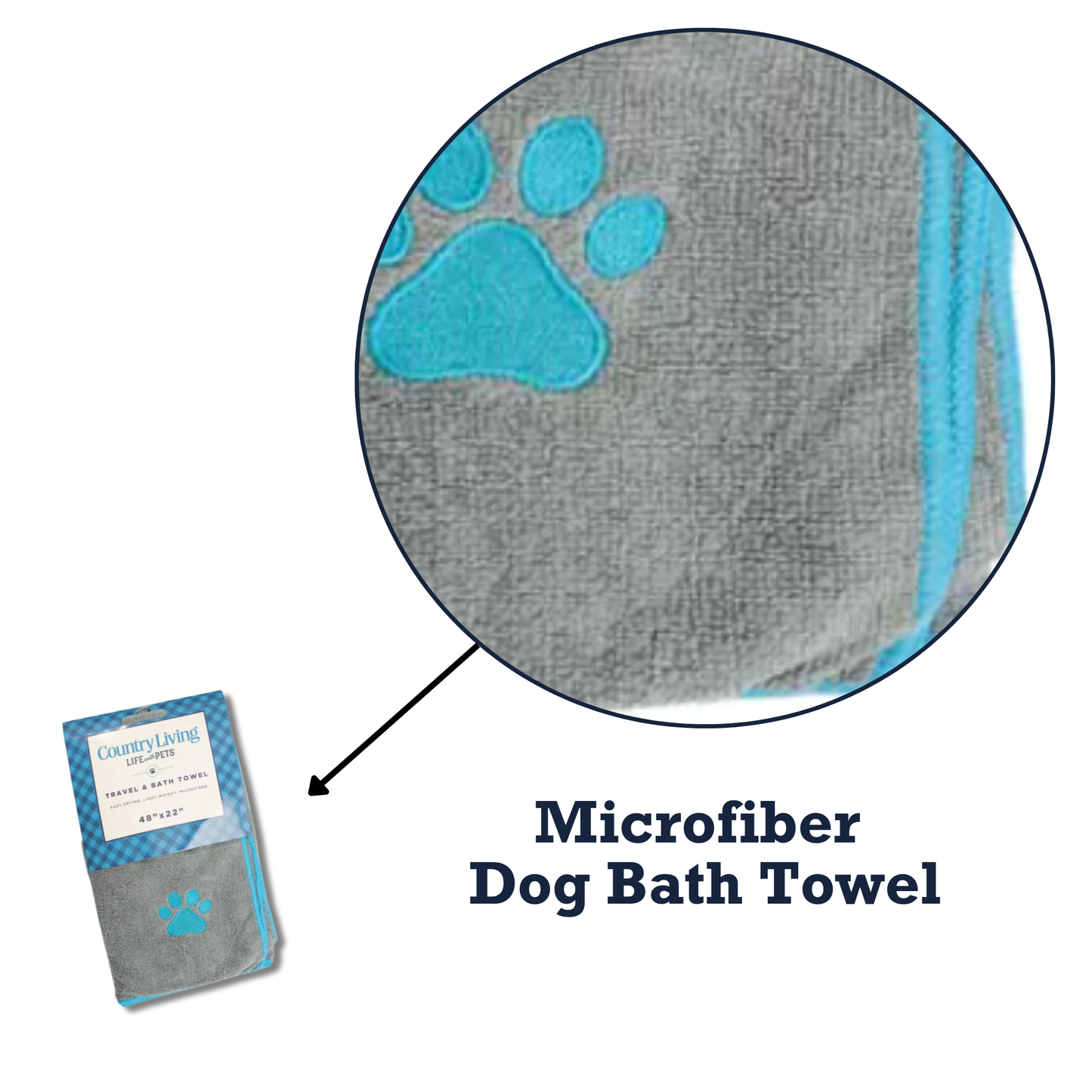 Tail-Waggin’ Clean: Premium Microfiber Dog Bath Towel