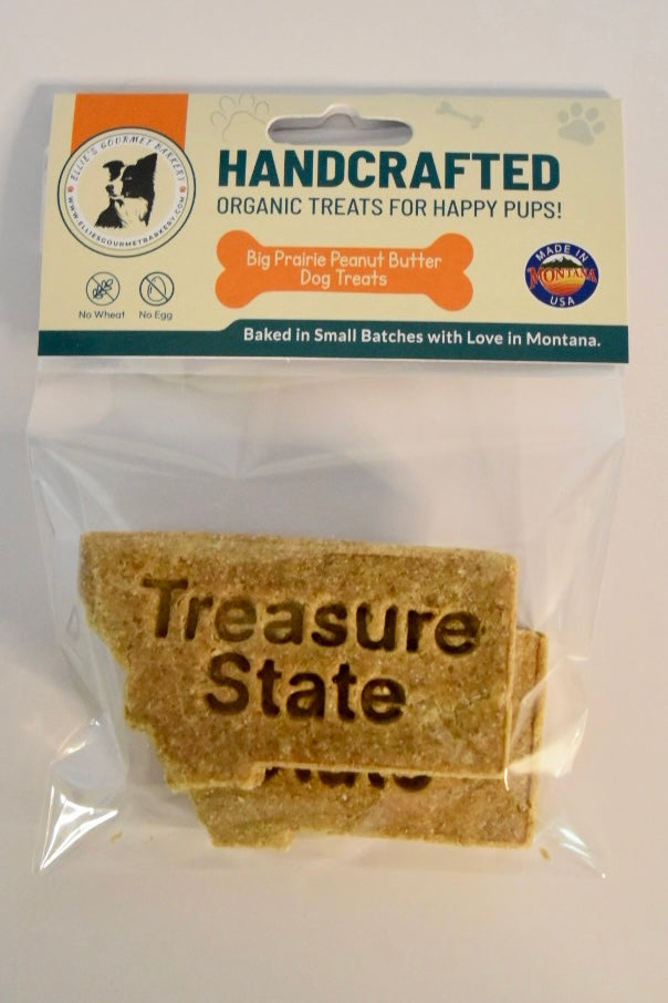 Treasure State Montana Dog Treats | Big Prairie Peanut Butter