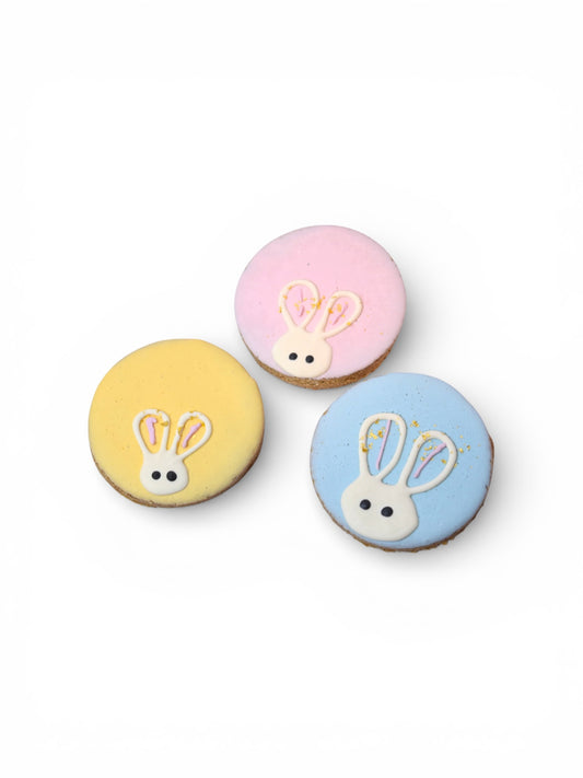 Easter Bunny Round Dog Treats (Pastel) | Made in Montana (Limited Edition)