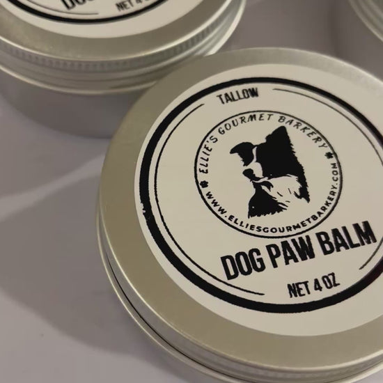 Ellie's Gourmet Barkery Tallow Dog Paw Balm - 4oz natural paw care made in Montana