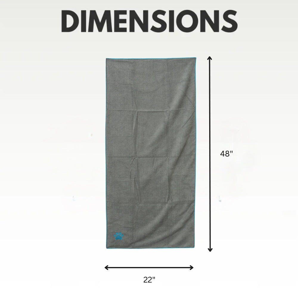 Tail-Waggin’ Clean: Premium Microfiber Dog Bath Towel